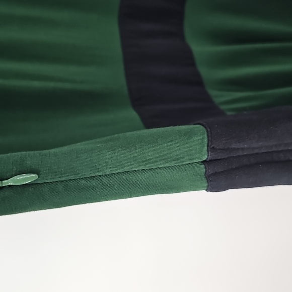 eShakti Forest Green wBlack Trim Cottagecore 50s Retro Fit&Flare Midi Dress - Picture 13 of 16